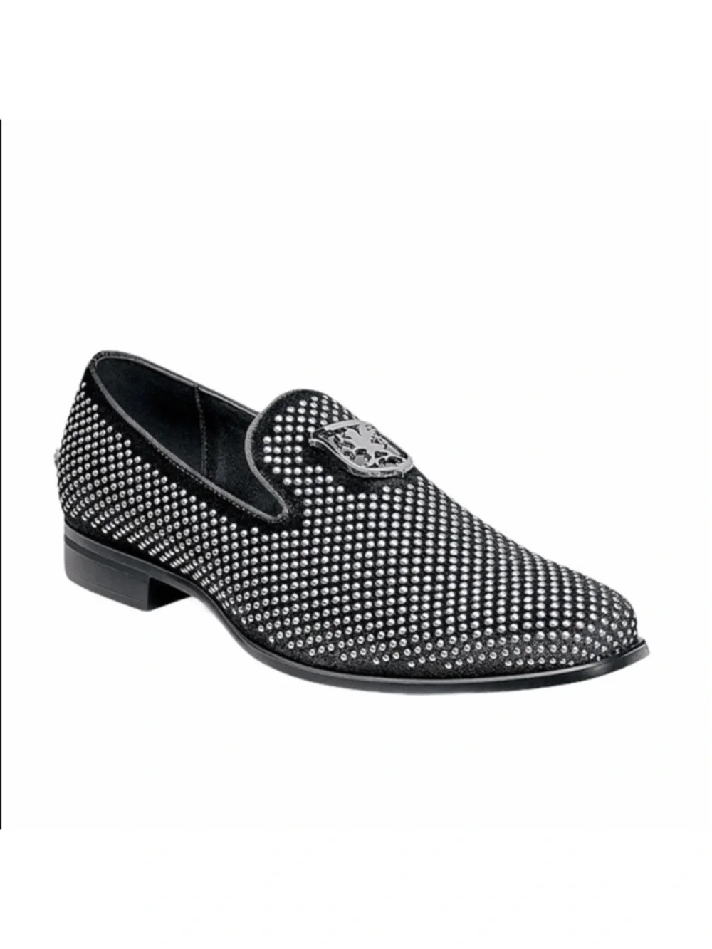 Stacy Adams Silver Stud Swagger Loafers Size 9